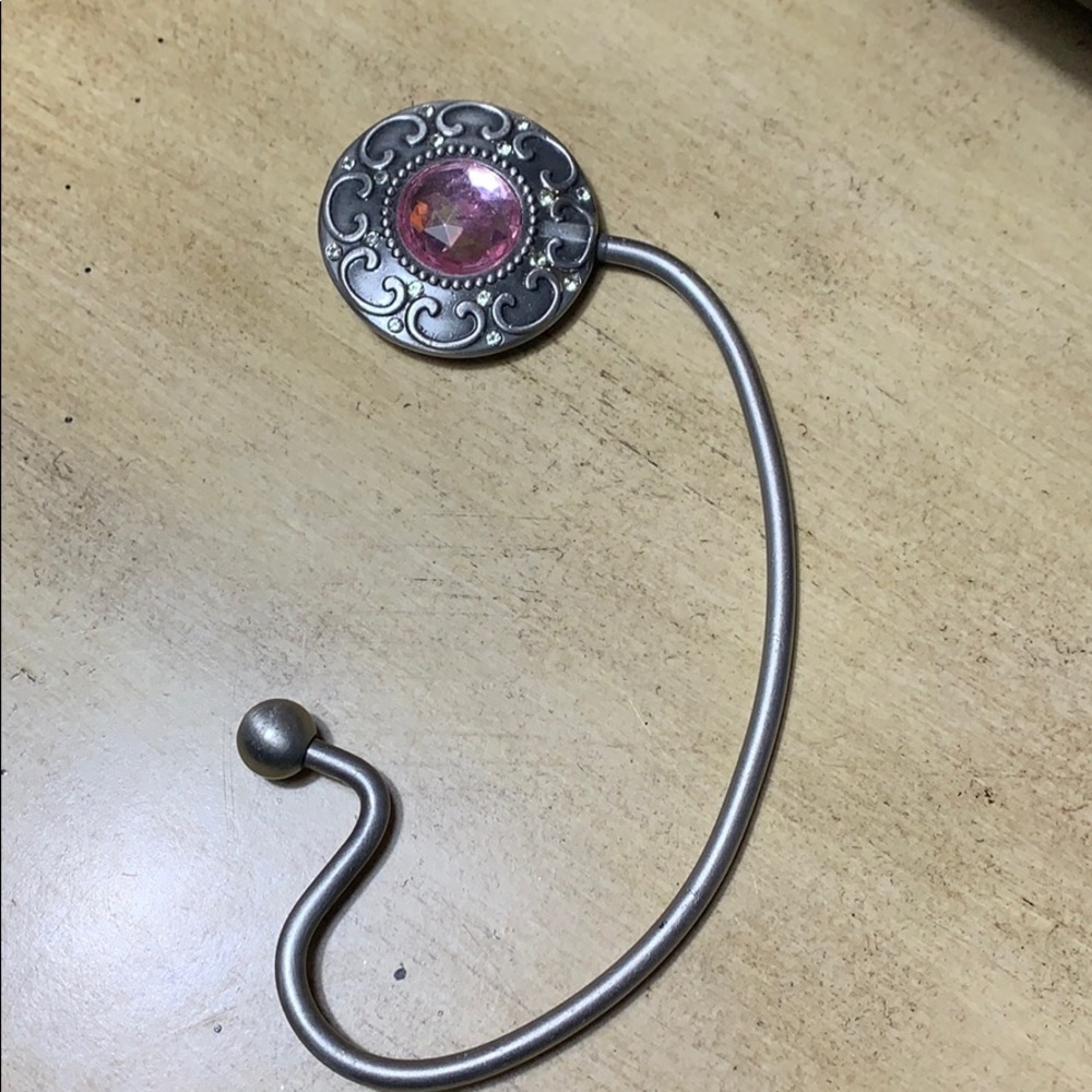 Jeweled purse hook